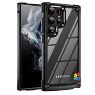 Four-Corner Airbag Shock-Resistant Case Transparent Suitable For Samsung S26 S25 S24 Ultra A57 A53 A