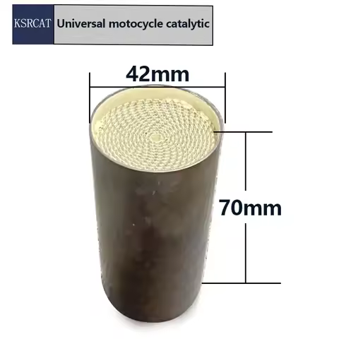 Universal 42*70mm Euro5 6 Motorcycle Exhaust Three-Way Catalytic Converter Improves Engine Performan