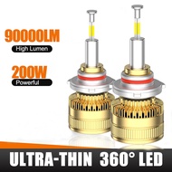 360 degrees LED headlight H1H7H119005HB39006HB49012H1R2H4 distance 4 surface emitting light lens hea