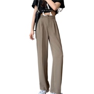 ANVERS | Women Trousers High Waist Suit Loose Straight Pants P0001