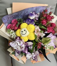 🙂 👩🏻‍🎓👨🏼‍🎓向日葵畢業花束 乒乓菊笑哈哈花束 哈哈笑花束 哈哈笑公仔🙂