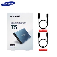 Samsung Portable SSD T5 External Solid State Disk 500GB 3.1 to CI Type Hard Drive Type-C to Cife-C Blue SSD for Computer