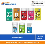 Ipi Vitamin A B1 B12 B Complex C D Zinc 1bottle