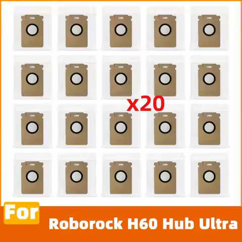 Compatible For Roborock H60 Hub Ultra Dust Bag Replacement Vacuum Cleaner Accessories High Efficienc