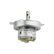 CHANCS JS-50 12V DC 2RPM Low Speed Motor CW/CCW Gear Electric Motor Brushless Small DC Gear Motor