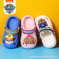 A-6💝Paw Patrol Children's Slippers Summer Boy Little Child Non-Slip Hole Shoes Closed Toe Indoor and Outdoor Baby Girl S