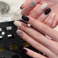 HANDMADE+Free Glue Artificial Nail Modern Girl's Sense of High-end Jump Color Fake Nail Phototherapy