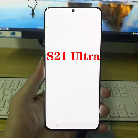 SUPER AMOLED S21U LCD For Samsung S21 Ultra 5G G998 G998B LCD Display Touch Screen 6.8'' With Frame 
