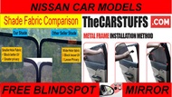 NISSAN- Customized Magnetic Car Sunshade Qashqai/X-Trail/Sylphy/Teana/Cabstar/NV200/NV350/Serena