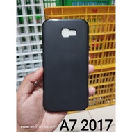 SILICON SAMSUNG A7 2017 SOFTCASE SAM A720 A720f CASE FULL BLACK
