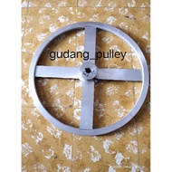A1 x 16 inch aluminum pulley, 19 mm - 30 mm axle