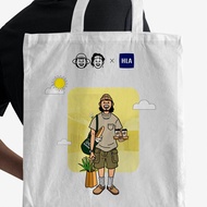[GIFT NOT SOLD] HLA X ZOLA men's fashion Tote bag with minimalist design and unique print