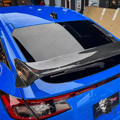 Carbon Spoiler for Civic FL5 Type R varis-Style Carbon Fiber Wing Lip Trim Bodykit For FL5 Rear Wing