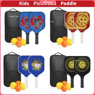 Pickleball Paddle Kids Carbon Fiber Paddle Pickleball Beginner Entertainment Pickleball Racket DIY K