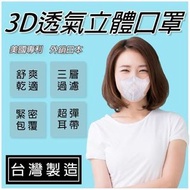 【美國 Easy-O-Fit】3D透氣三層立體口罩30入/盒