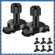 8 Pcs L-Track Double Lug Threaded Stud Nut Fitting Tie Down Used with L Track Rail for Truck BedTrai