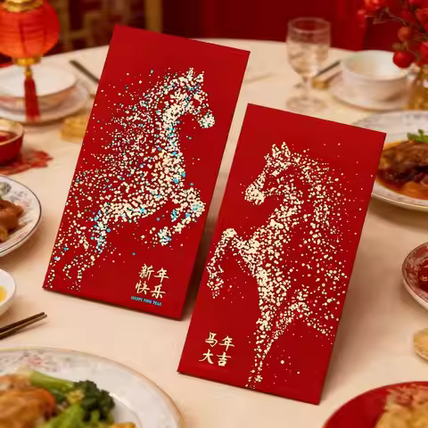 6pcs Chinese New Year Red Envelopes 2026 Money Pockets Horse Year Spring Festival Gifts 2026 Chinese