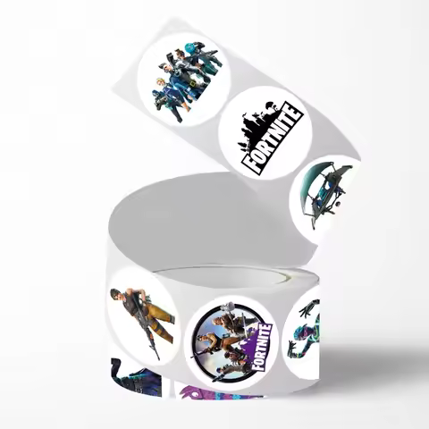 500pcs/set Creativity Fortnite Avatar Curly Sticker Creative Game Two-dimensional Peripheral Hand Ac