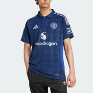 adidas ฟุตบอล เสื้อฟุตบอลชุดเยือน Manchester United 24/25 ผู้ชาย สีน้ำเงิน IU1390