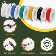 6 Colors Tinned Copper Flexible Silicone Hookup Wire 16/18/20/22/24/26/28/30 AWG UL1007 Electric Wir