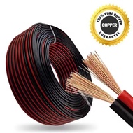 Pure Copper 2 Core Red Black Twin Cable Electrical Wire Power Cable Speaker Wire 22AWG 20AWG 18AWG 1