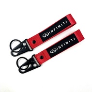 Embroidered Nylon Car Keychain for Infiniti FX35 Q50 G35 G37 G20 Qx56 Qx50 QX60 QX80 Stingray Q45 QX