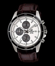 深水埗 有門市 Edifice 多功能 全新正貨 1年保養 CASIO 錶/卡西歐/男裝/手錶/卡西欧 EFR-526L-7A EFR526L-7A EFR-526L-7 EFR526L-7 皮帶手錶/皮帶錶/真皮帶手錶/皮帶錶