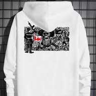KATUN Heckler & Koch Hoodie Jacket White Casual Unisex Cotton Material