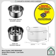 TERBARU!! Smart Rice Cooker Less Sugar Low Carbo JHG Ukuran Besar 5 Liter