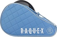 Raquex Elite Padel Racket Bag - Blue or Black - Single Racket Bag - Quilted Faux Leather Padel Bag f