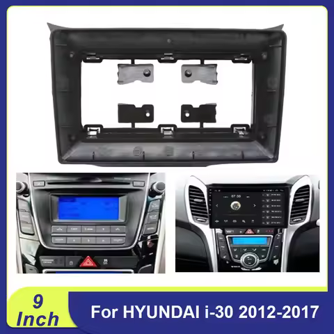 For Hyundai I30 GD Elantra GT I-30 2012-2017 9 Inch Car Frame Fascia Adapter Android Radio Dash Fitt