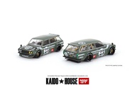 Hobby Store xe mô hình Mini GT x Kaido House 076 Datsun KAIDO 510 Wagon Carbon Fiber V3 1:64 ( Full