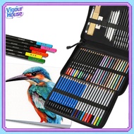 24/35/40/50/71/145pcs Sketch Pencil Set Artist Craft Professional Drawing Kit Back To School