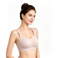 VTT Nursing Bra - Ultra Comfort with Non-Removable Pads for Breastfeeding Women | Brown