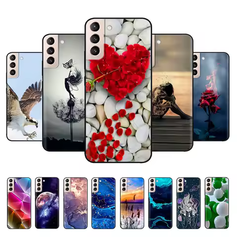 S21FE S21 FE S 21 FE Case For Samsung Galaxy S21 Plus Ultra Luxury Painted Cover For Samsung Galaxy 