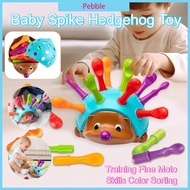 Baby Spike Hedgehog Toy Skills Color Sorting Training Fine Motor Sensory Educational Toy Mainan Bayi