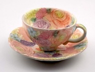 工房ゆずりは 色彩優花 コーヒー碗皿 母の日
