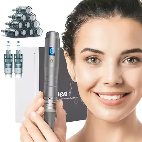Dr Derma Pen M8 Pen With 12pcs 0.25MM Round Nano Replacement Cartridges
