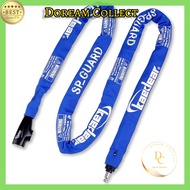 Kaedear Bike Lock Chain Lock Key Chain Length 2000mm Square Chain Diameter 6mm High Durability Cylin
