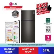 LG Top Freezer 2 Door Inverter Fridge (547L) GN-H702HXHC Refrigerator / Peti Sejuk 2 Pintu (2022)