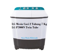 LG Mesin Cuci 2 Tabung 7 Kg P7000N Twin Tub Semi Auto P7000