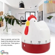 QBK6Q Kitchen Timer, Hen Mechanical Mechanical Timer, Pattern Decor Manual Wind Up Loud Alarm 60 Min