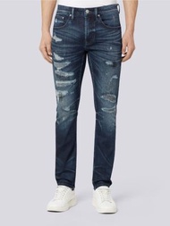 男裝修身V57 Kaihara磨白靛藍牛仔褲