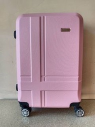 台中教育大學面交《全新未使用》REBACCA十字條紋 粉色-行李箱 24吋 ABS