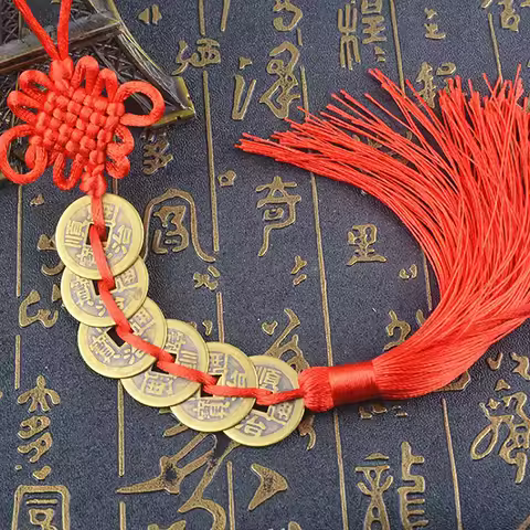 Five Emperors Money Authentic Gourd Pendant Zhaocai Town House Copper Coin Resolve Door-to-door Feng