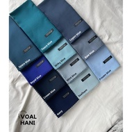 [DISKON] HANANIA LABEL- HANI BIRU SERIES | VOAL SAHARA SUPERFINE 120X120CM NAVY CROWN COPEN A MINT B