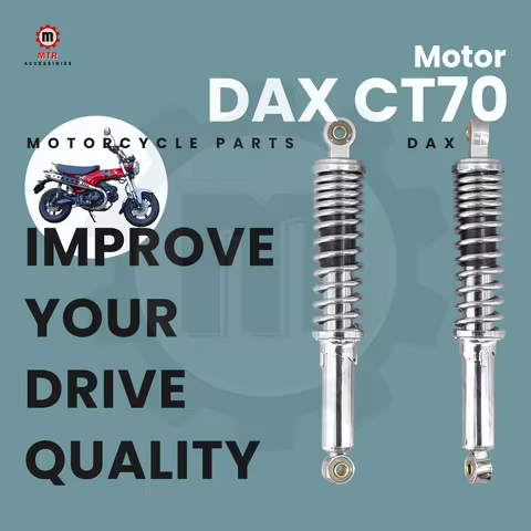 330mm Rear Shock Absorber CT70 Shock Absorbers ST70 Rear Suspension Silver DAX CT70 ST70 Parts Motor
