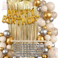 Birthday Decoration Set With Happy Birthday Banner Foil Curtain Party Needs For 18th Birthday Decor