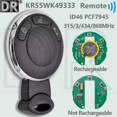DR KR55WK49333 ID46 Chip 315LP/315/434.2/868MHz With Sticker Car Remote Key For BMW MINI Clubman Cab
