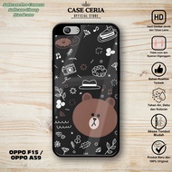 Oppo F1S Case / A59 - Oppo F1S Casing / A59 (Brown) – Oppo F1S Pro Camera Softcase – Silicone hp